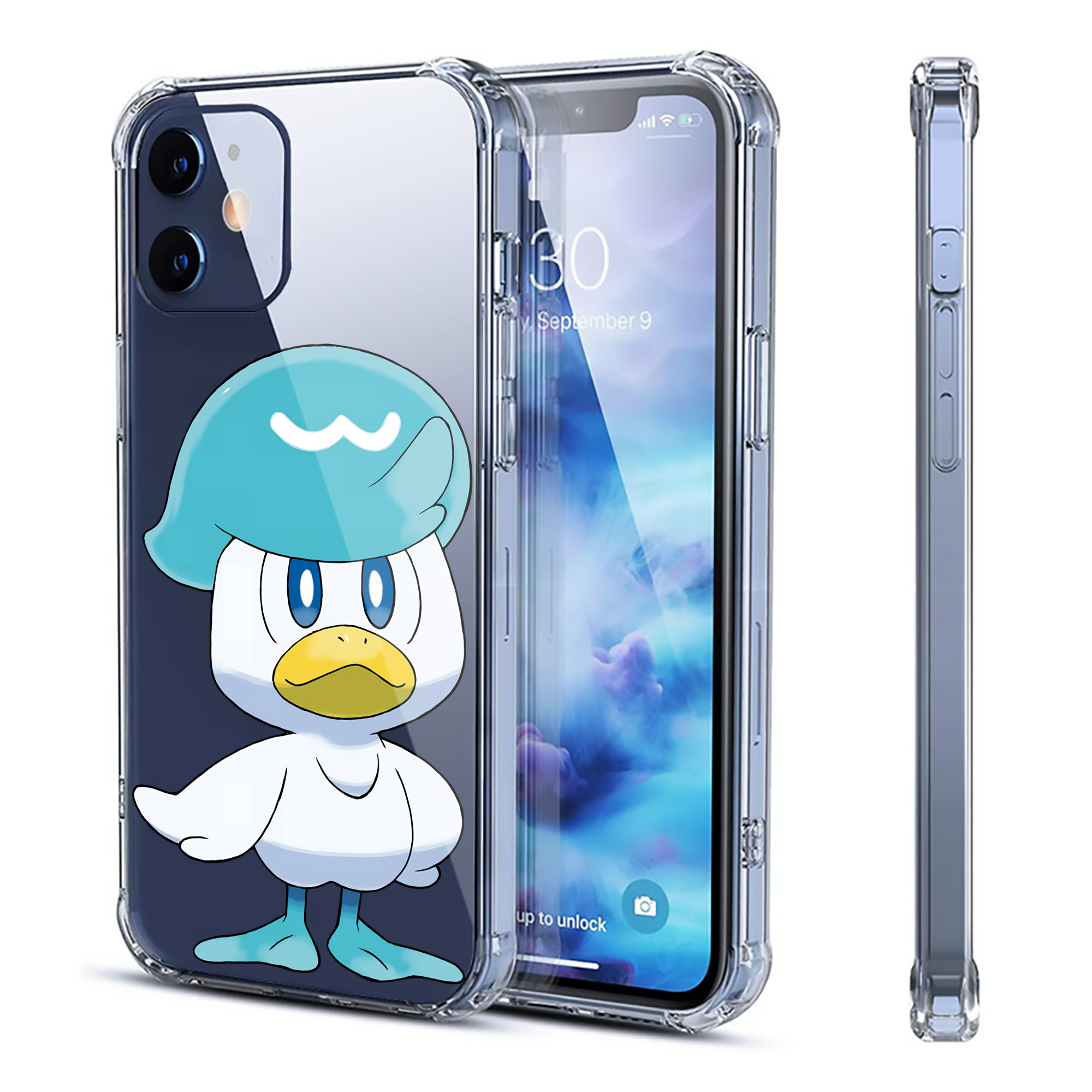 （画像用） ポケットモンスター Pokémon 【iPhone 12シリーズ対応】透明スマホケース（クリアソフトケース）